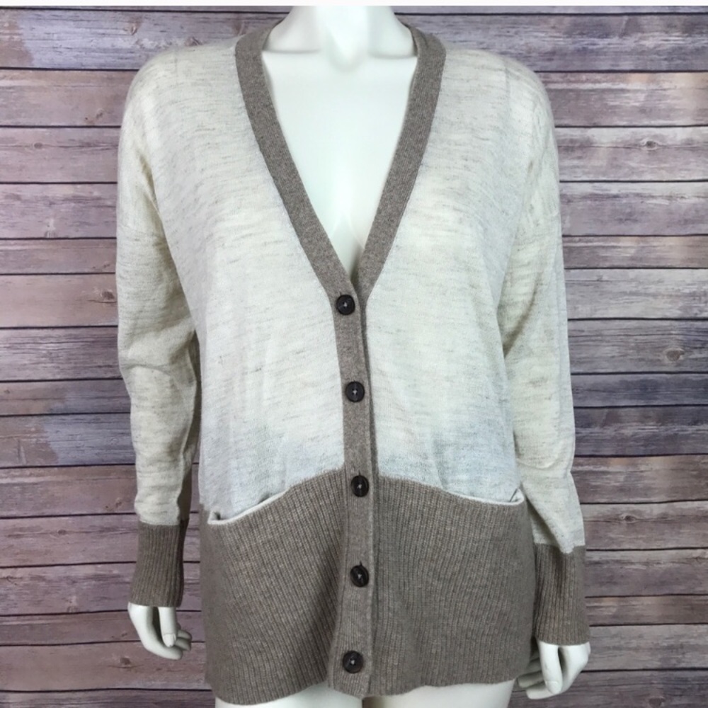 [Madewell] linen & wool yarnmix Alpaca cardigan